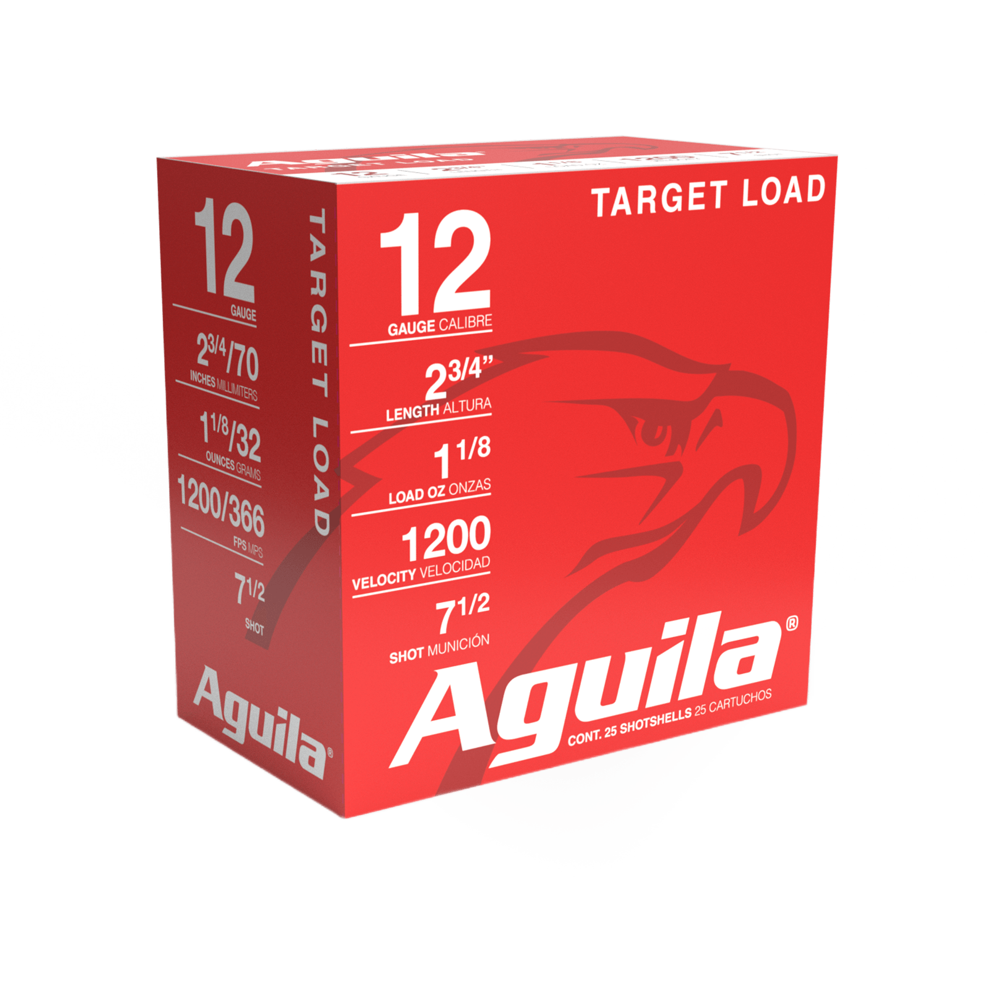 12 gauge target load, 7.5 shot, 32 grams