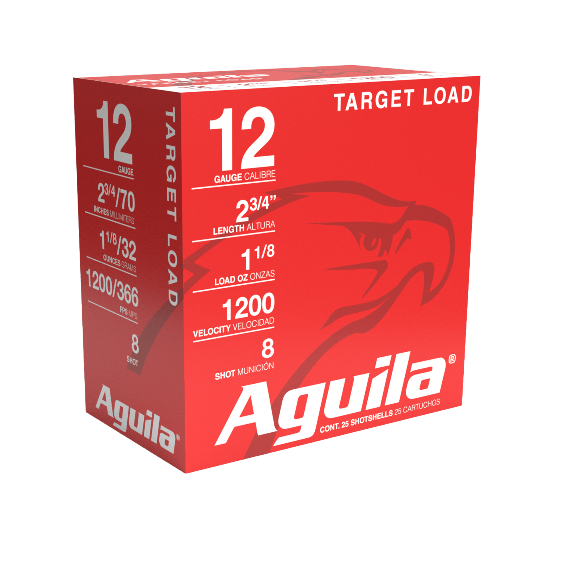 12 Gauge target load, 8 shot, 32 grams 